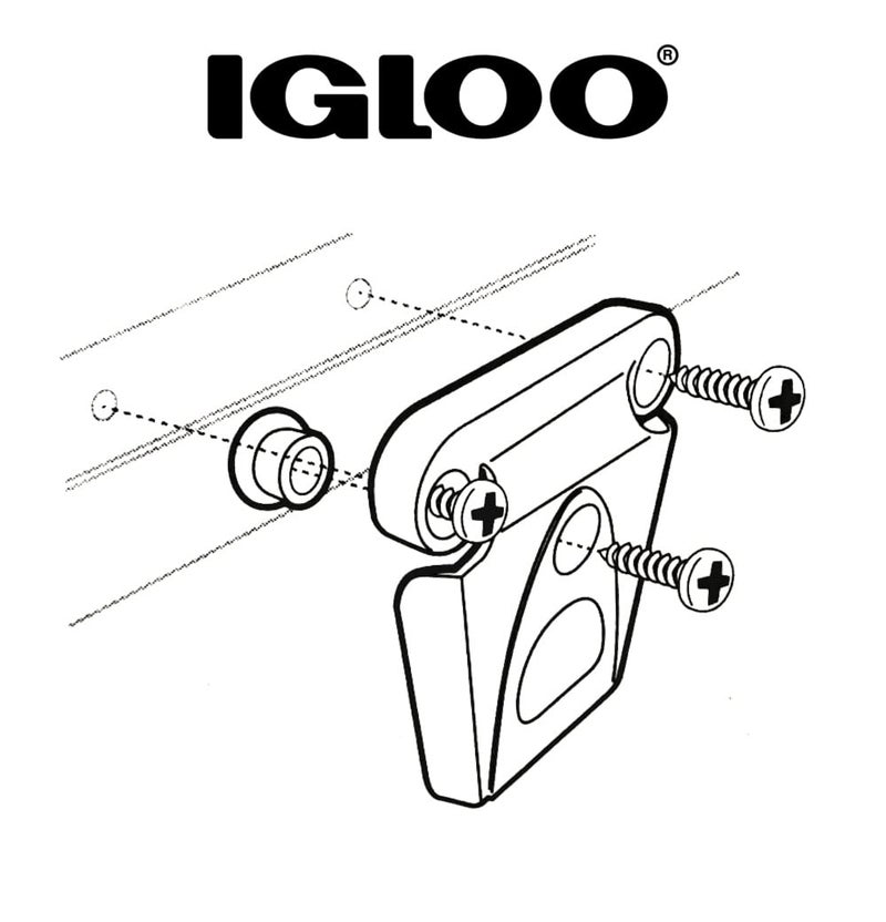 Igloo Universal Plastic Latch Closure, White - Image 3